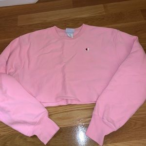 Champion cropped reverse weave sweatshirt